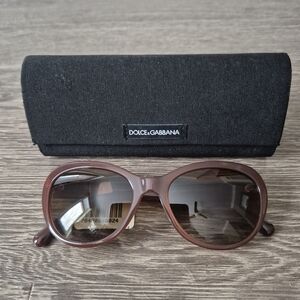 Authentic Dolce & Gabbana sunglasses Gold rose detail on arms